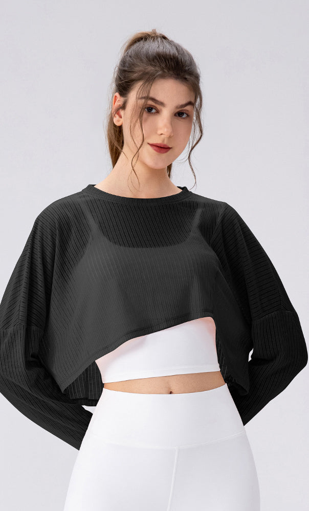 Women Yoga Blouse Long Sleeve Lightweight Breathable Workout Top Loose Outdoor Running Casual Sports