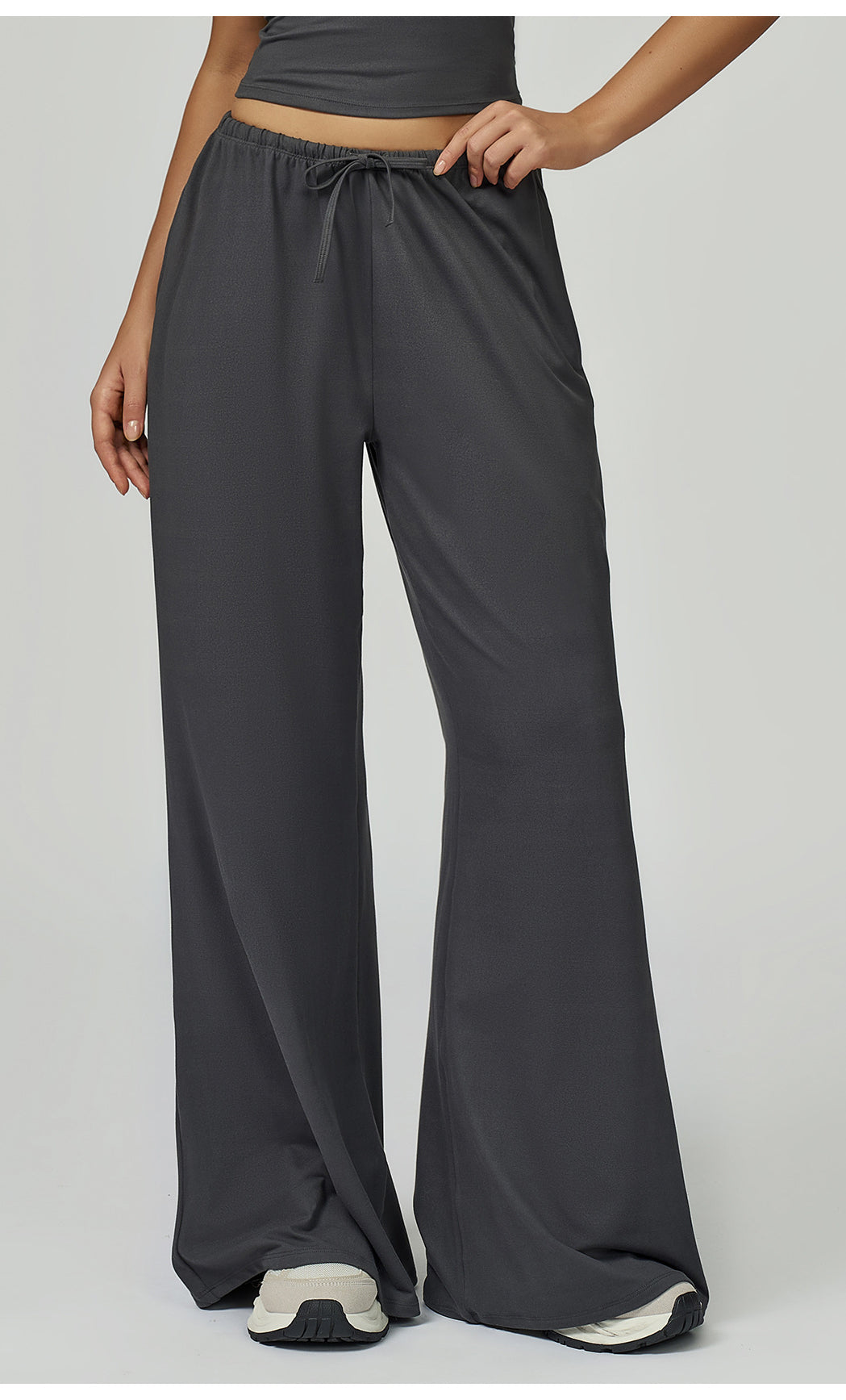 Embellished Wide Leg Loose Casual Pants