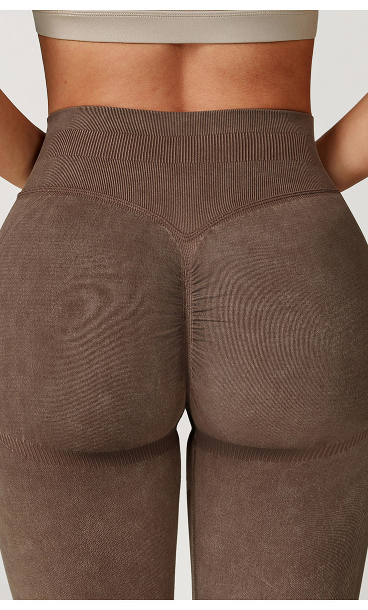 Comfy Seamless Stone Washed Yoga Pants