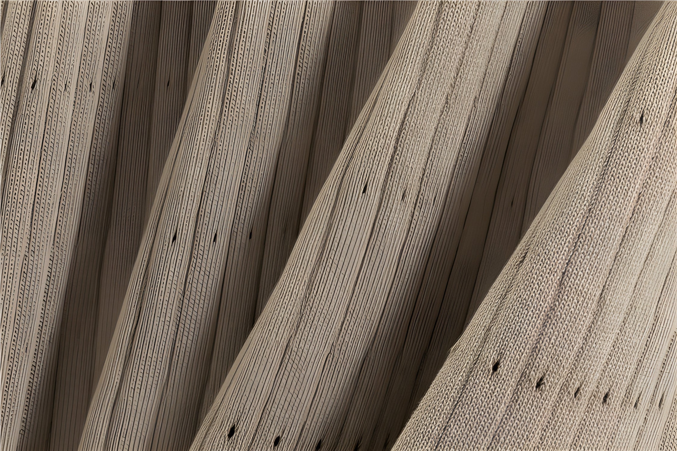 Beige ribbed fabric with pleats and holes for French High Sense Dress, an elegant knitwear fashion