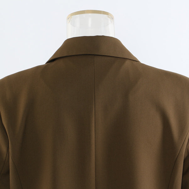 Early Autumn Personality Cutting Long Overcoat