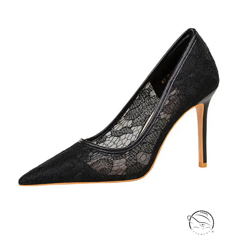 Skinny Night Club Mesh Stiletto High Heel Shoes