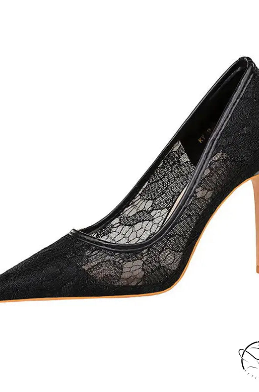 Skinny Night Club Mesh Stiletto High Heel Shoes