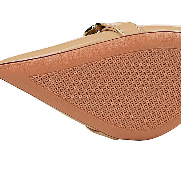 Shiny Patent Leather Office High Heel