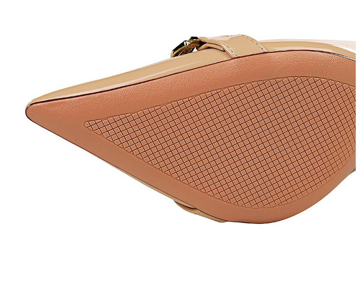 Shiny Patent Leather Office High Heel