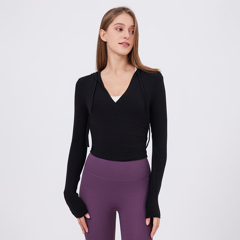 Slim Fit Slimming Top Sweet Wear Workout Clothes Running Yoga Long Sleeves Quick Drying Exercise t Shirt Women