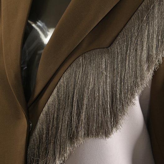 Early Autumn Personality Cutting Long Overcoat