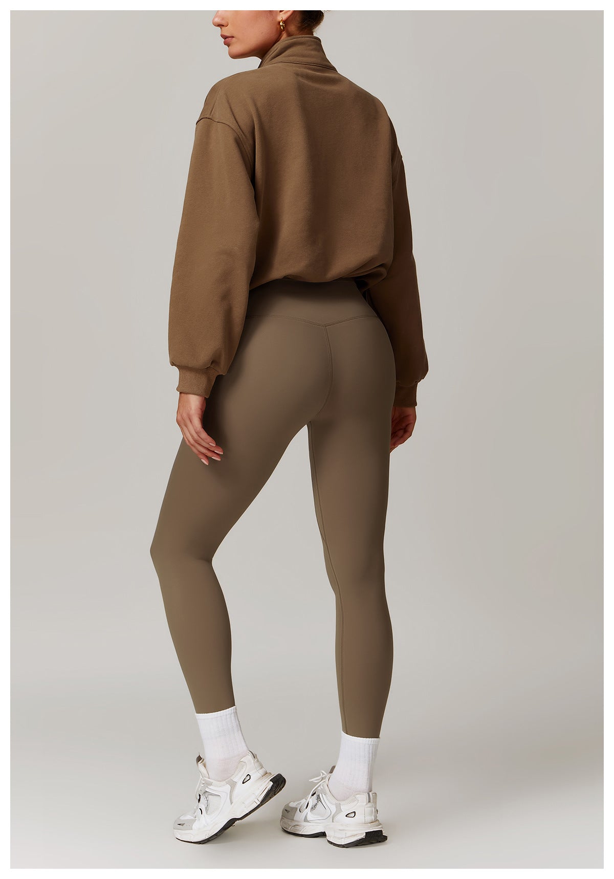 Casual Loose Sweatshirt Warm Running Fitness Top