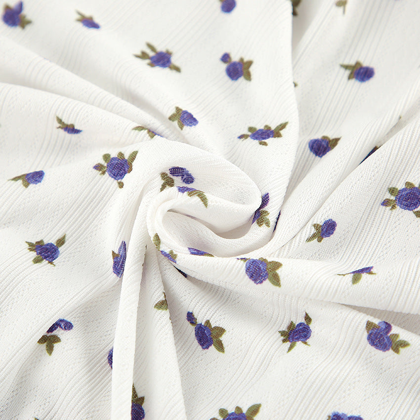 White fabric with purple floral pattern for stylish langry fashion and ملابس comfort
