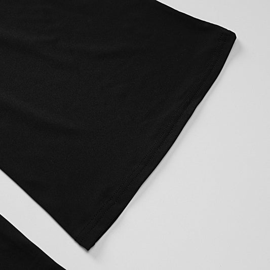 Black wide-leg pants from Backless Long Sleeves Bell Bottom Pants Slim Fit Hip Raise Jumpsuit Women