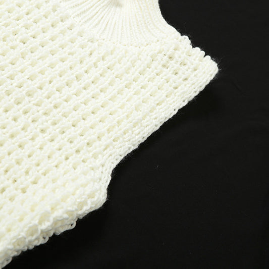 Summer Women Clothing Sleeveless Tassel Hollow out Cutout Slim Fit Elegant Stitching Dress