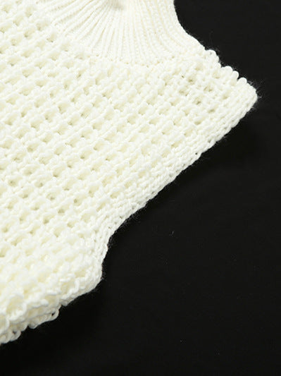 Summer Women Clothing Sleeveless Tassel Hollow out Cutout Slim Fit Elegant Stitching Dress