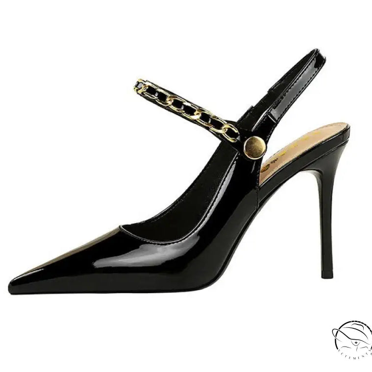 Wind Back Empty Shoes Cocktail High Heels