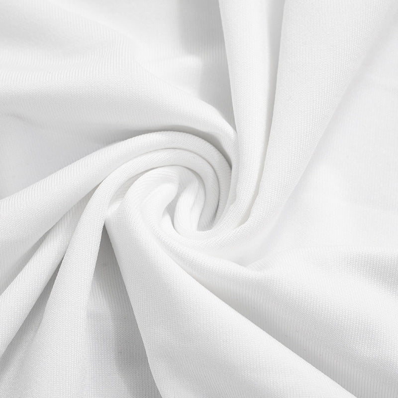 Swirling white fabric showcasing elegant women fashion and stylish ملابس for summer