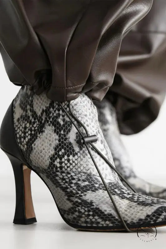 Loose Faux Leather Trousers