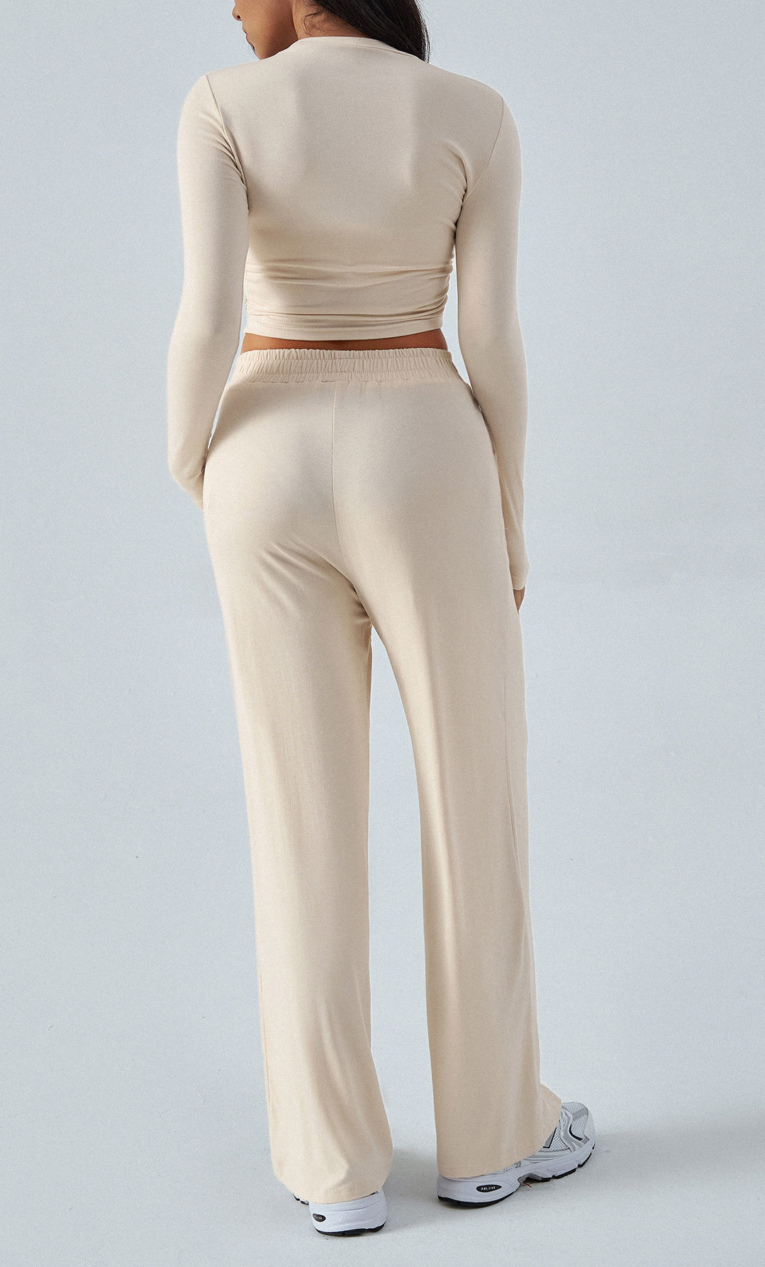 Winter Waist Tight Wide Leg Casual Pants