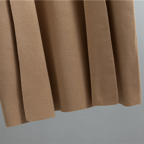 Middle East Elegant Cardigan Robe Knitted Wide Leg Pants Three Piece Set