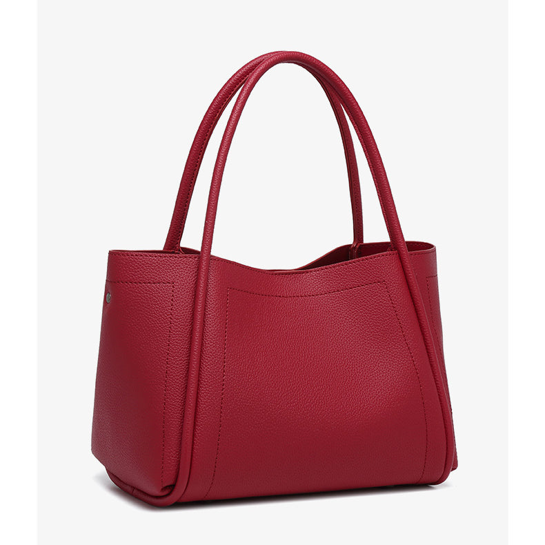 Soft Leather Large Capacity High Grade Handbag