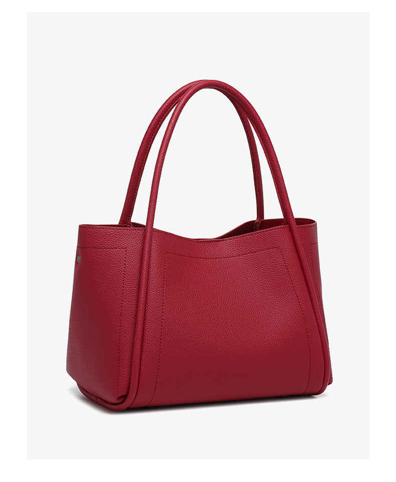 Soft Leather Large Capacity High Grade Handbag