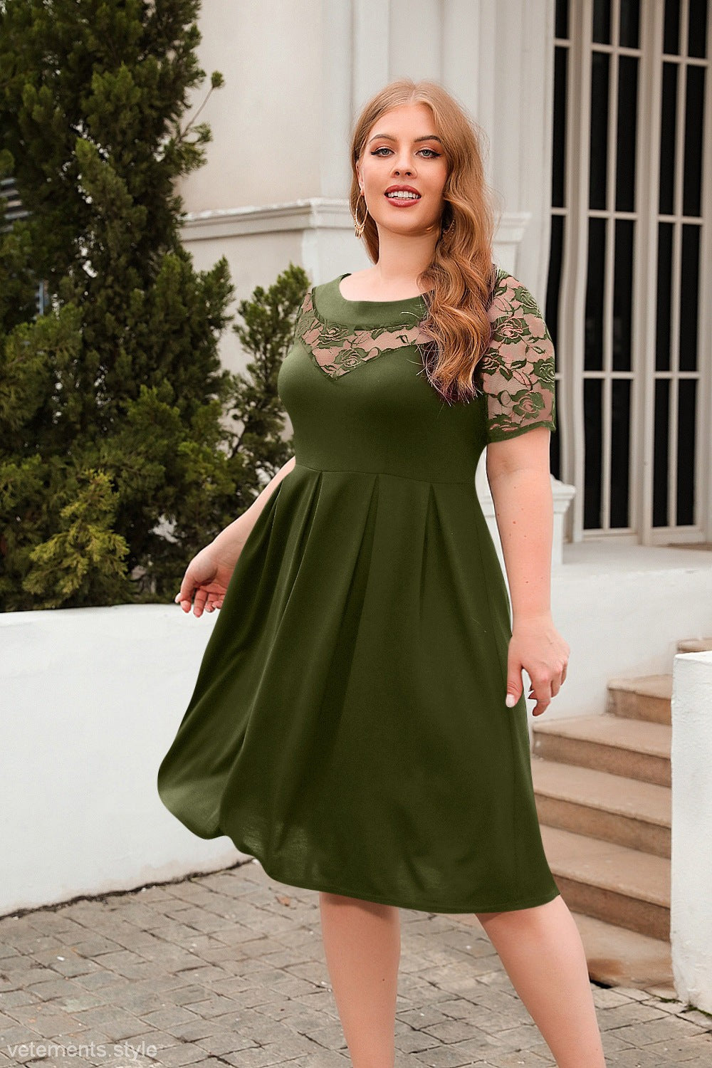 Cutout Loose Holiday Office Dress-VETEMENTS