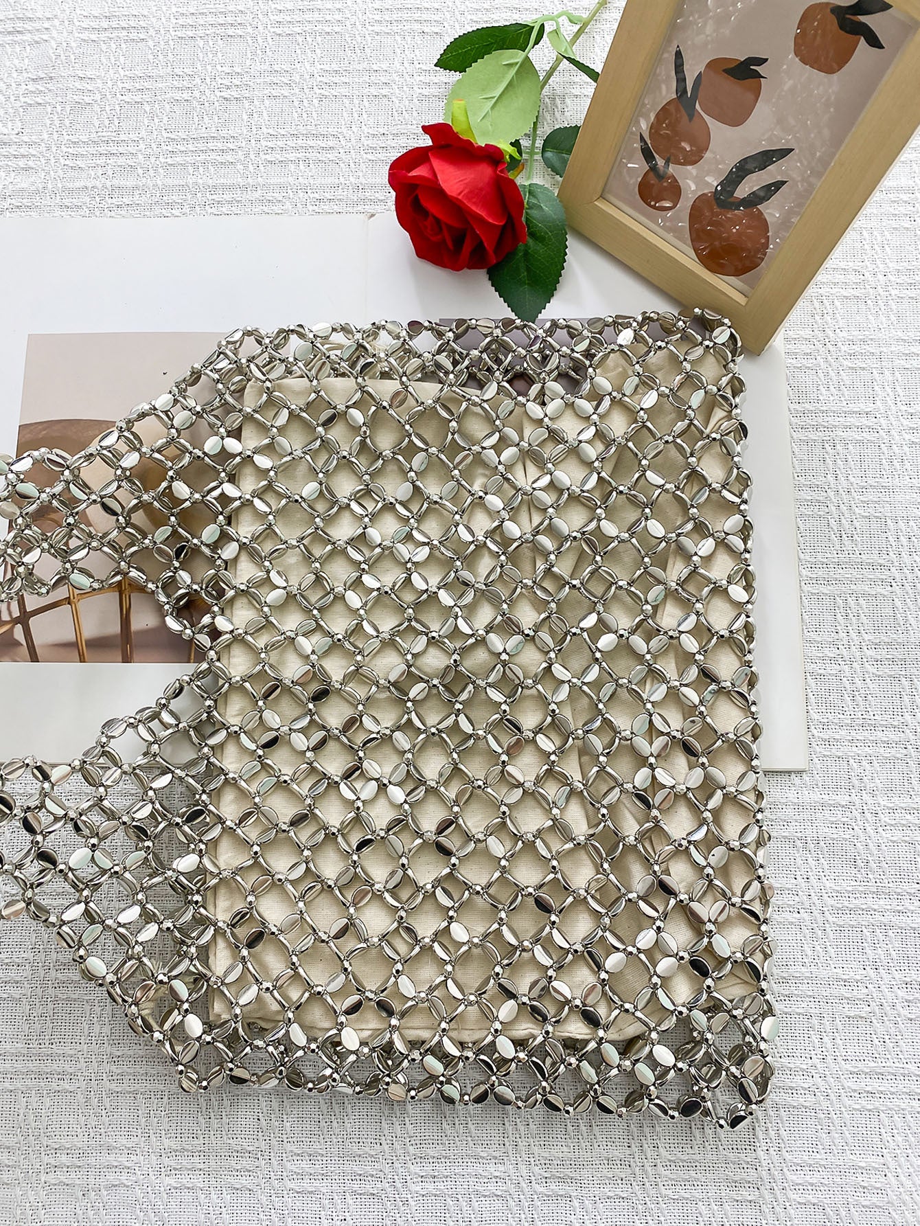 Trend All Match Shiny Handmade Handbag