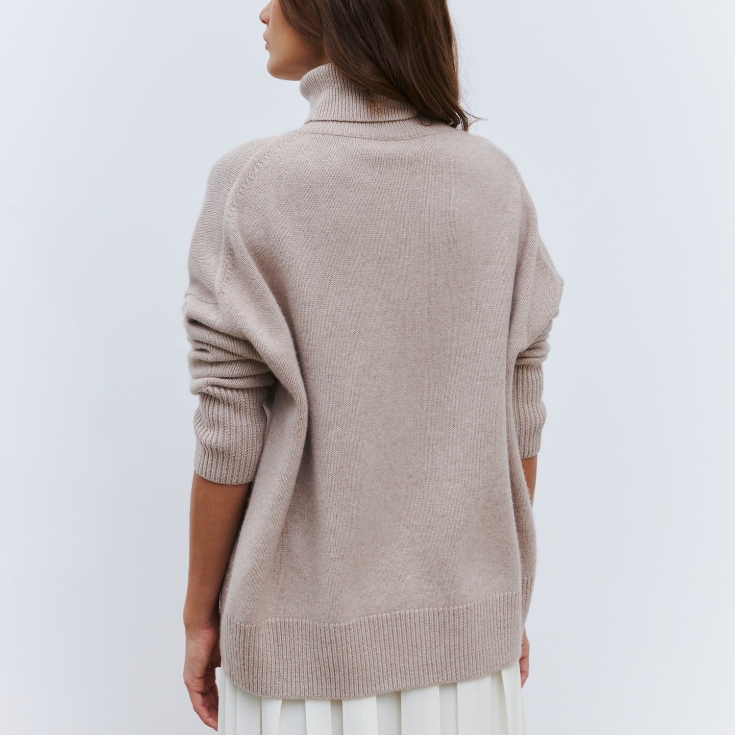 Elegant Knitted High Neck Sweater