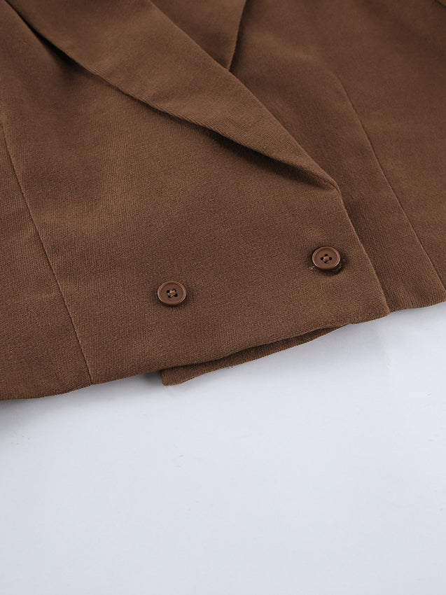 High Sense Casual Short Skirt Two Piece Sets