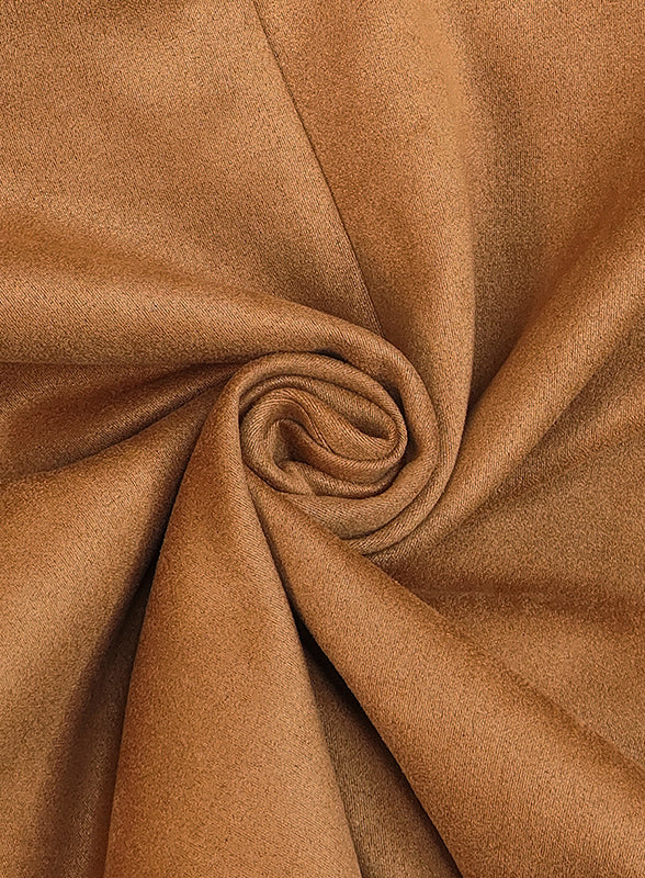 Langry fashion caramel suede fabric roll for Autumn Winter Blazer