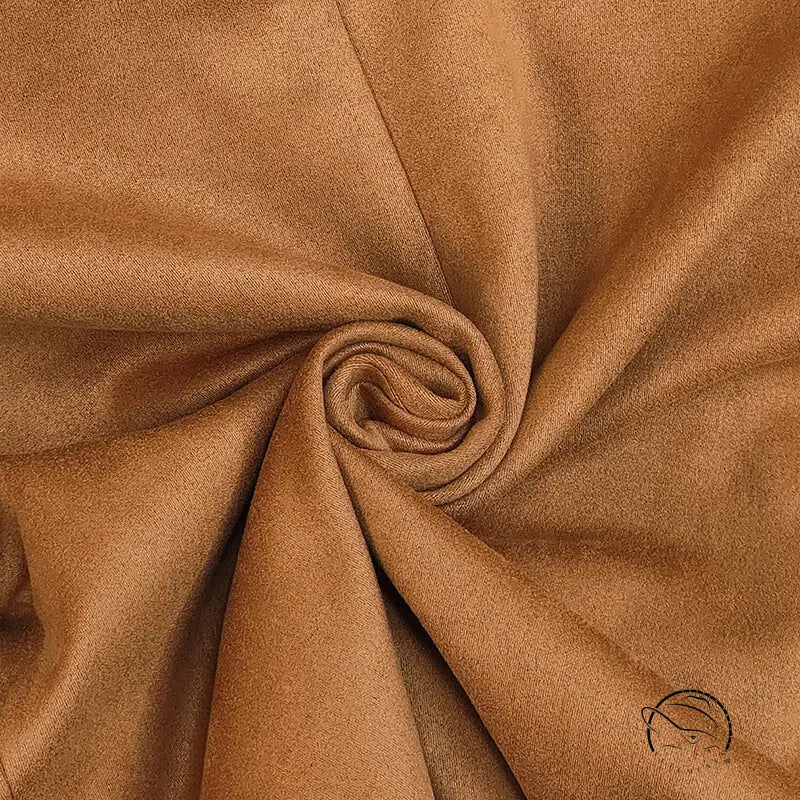 Caramel suede fabric roll for langry fashion Autumn Winter Blazer