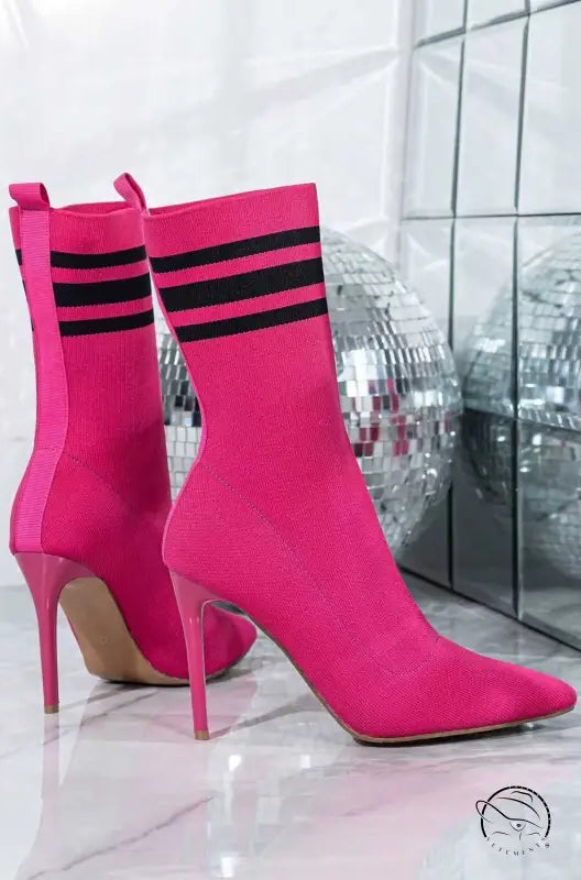 Skinny Boots Socks High Heel