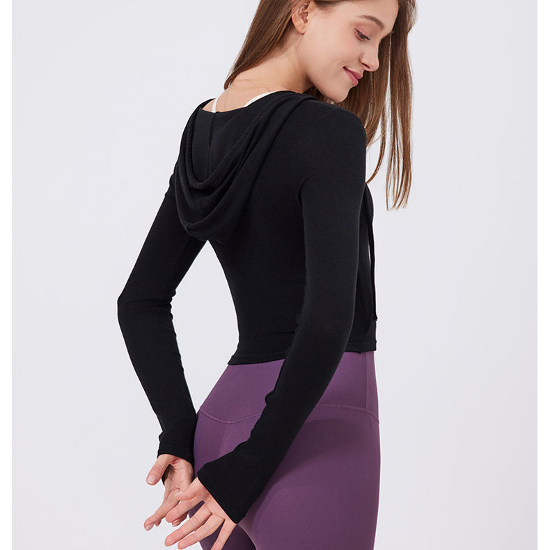 Slim Fit Slimming Top Sweet Wear Workout Clothes Running Yoga Long Sleeves Quick Drying Exercise t Shirt Women