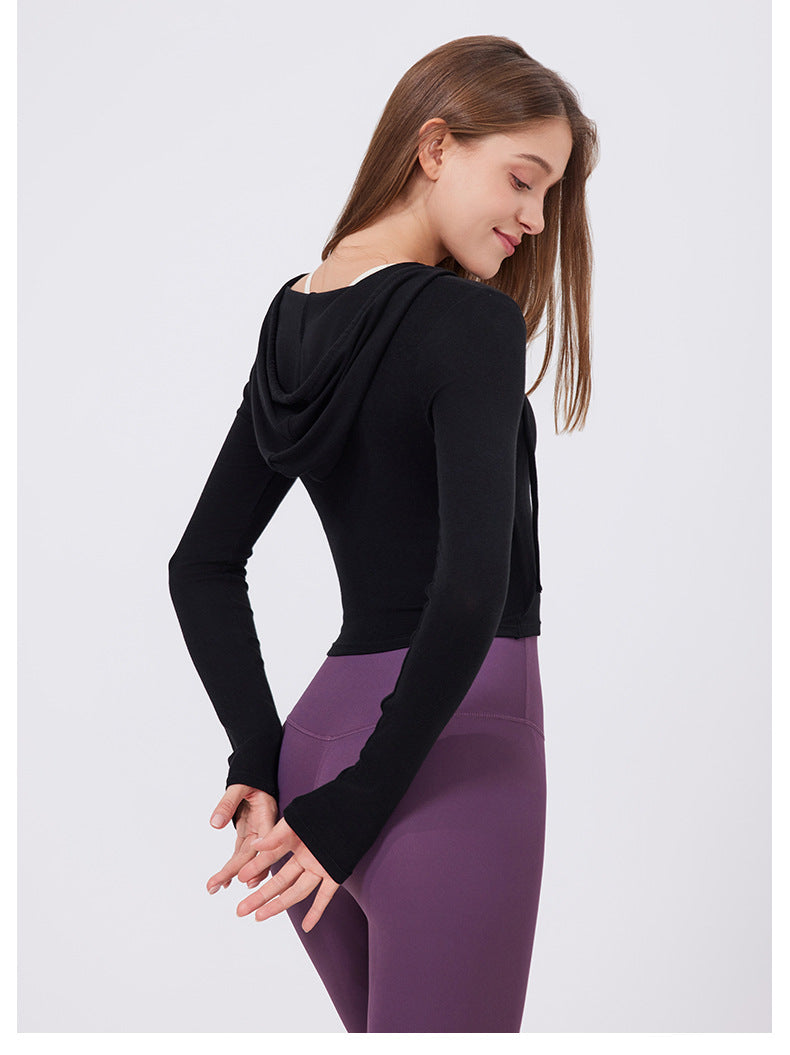 Slim Fit Slimming Top Sweet Wear Workout Clothes Running Yoga Long Sleeves Quick Drying Exercise t Shirt Women