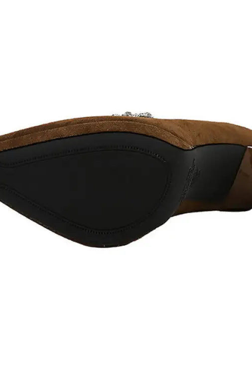 Cocktail Waterproof Platform Rhinestone Ankle Strap High Heel Pumps