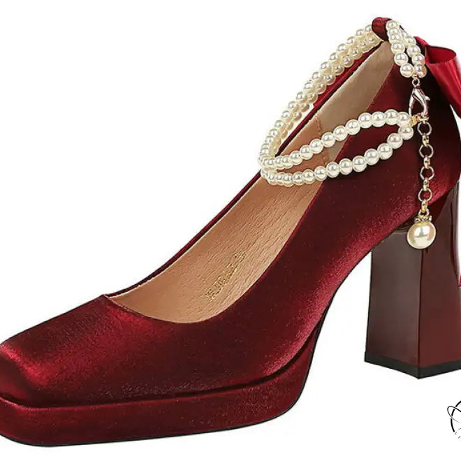 Square Toe Chunky Heel Waterproof High