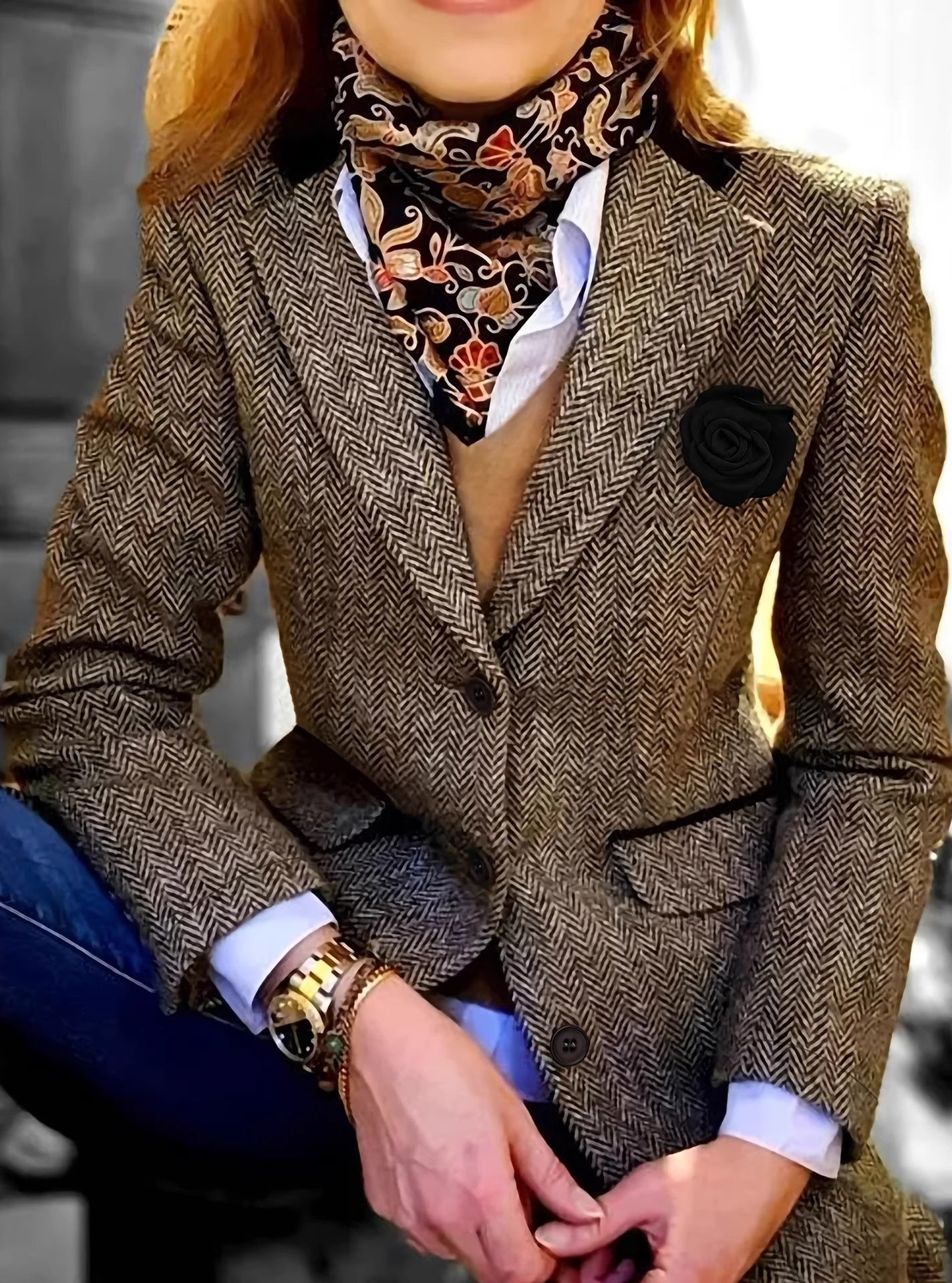 Brown European and American U Size S, Non-Chinese Code