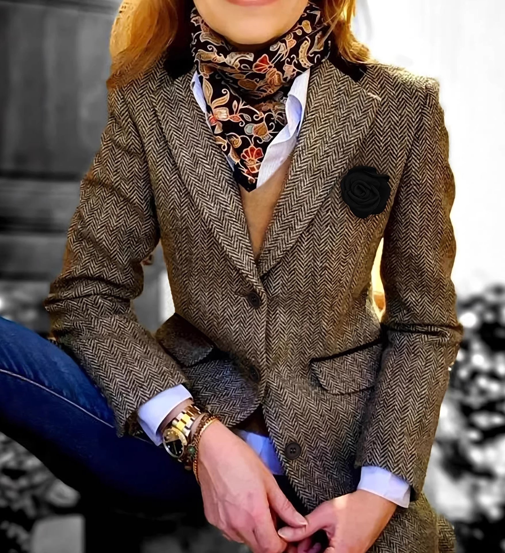 Brown European and American U Size S, Non-Chinese Code