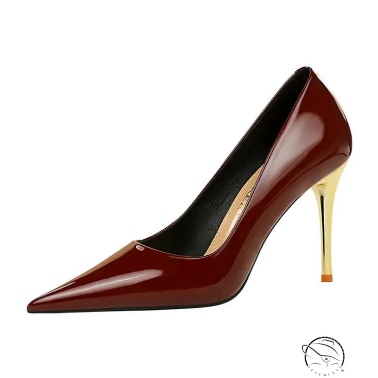 Fashionable Simple Metal Heel Ultra High