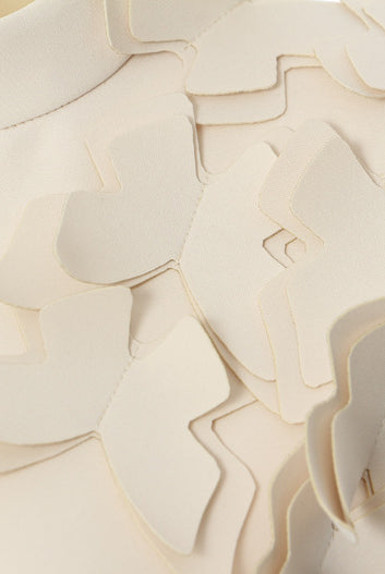 Elegant white layered floral embellishments dress from Winter Butterfly Shape Evening Dress collection, stylish fashion ملابس for sophisticated occasions