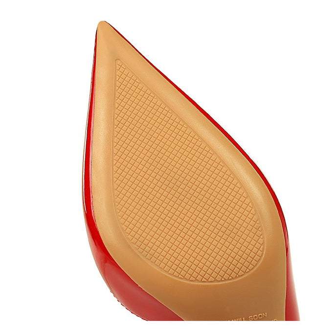 Shiny Patent Leather Side Hollow out High Heels