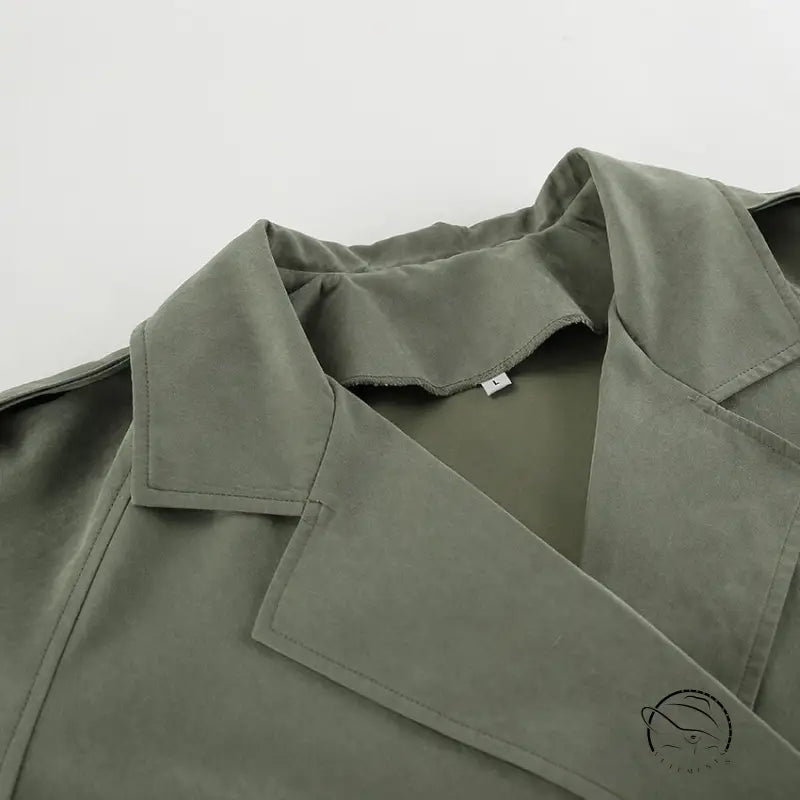 High End French Large Collared Lace Up