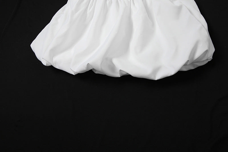 Summer Women Clothing Casual Trend Long Sleeve Zipper Waist Controlled Top Short Skirt Two Piece Set