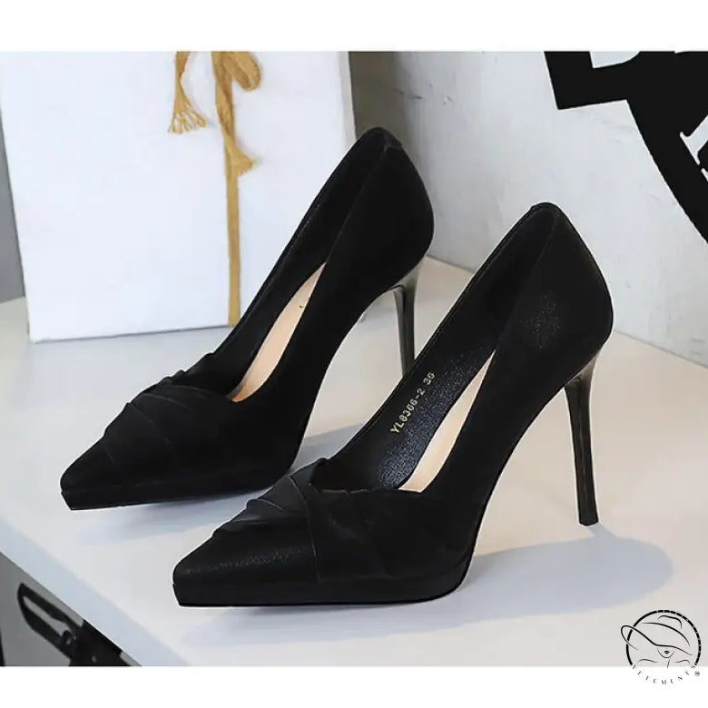 Party Pointed Toe Waterproof Platform High Heels