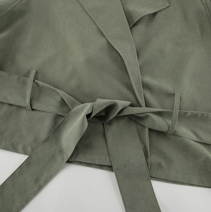 High End French Large Collared Lace Up