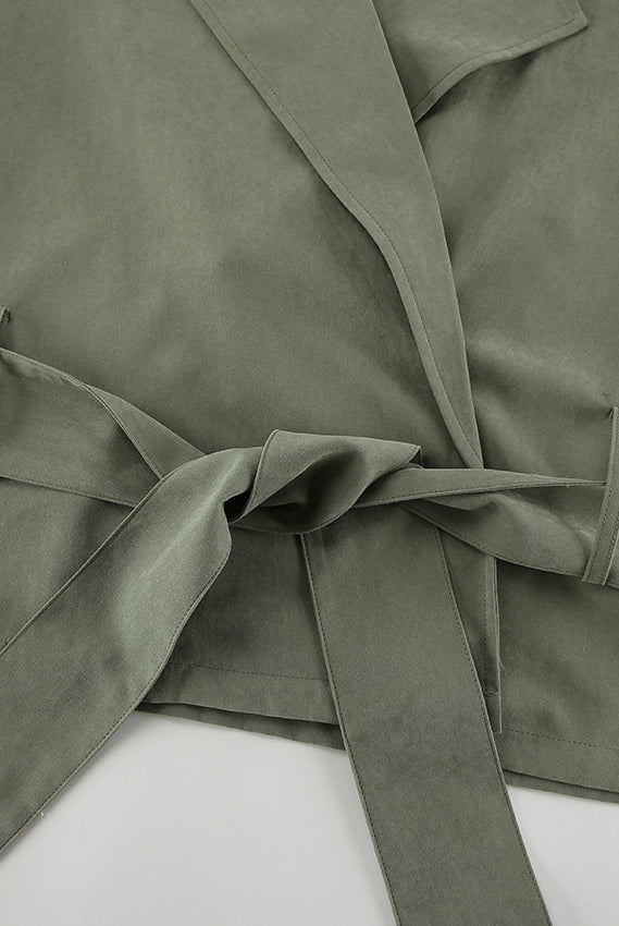High End French Large Collared Lace Up