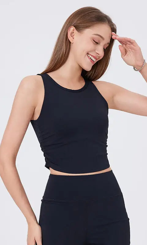 Wide Shoulder Strap Slimming Outside Wear Sports Underwear Women Shockproof Running Large u Back Bra Push Up Yoga