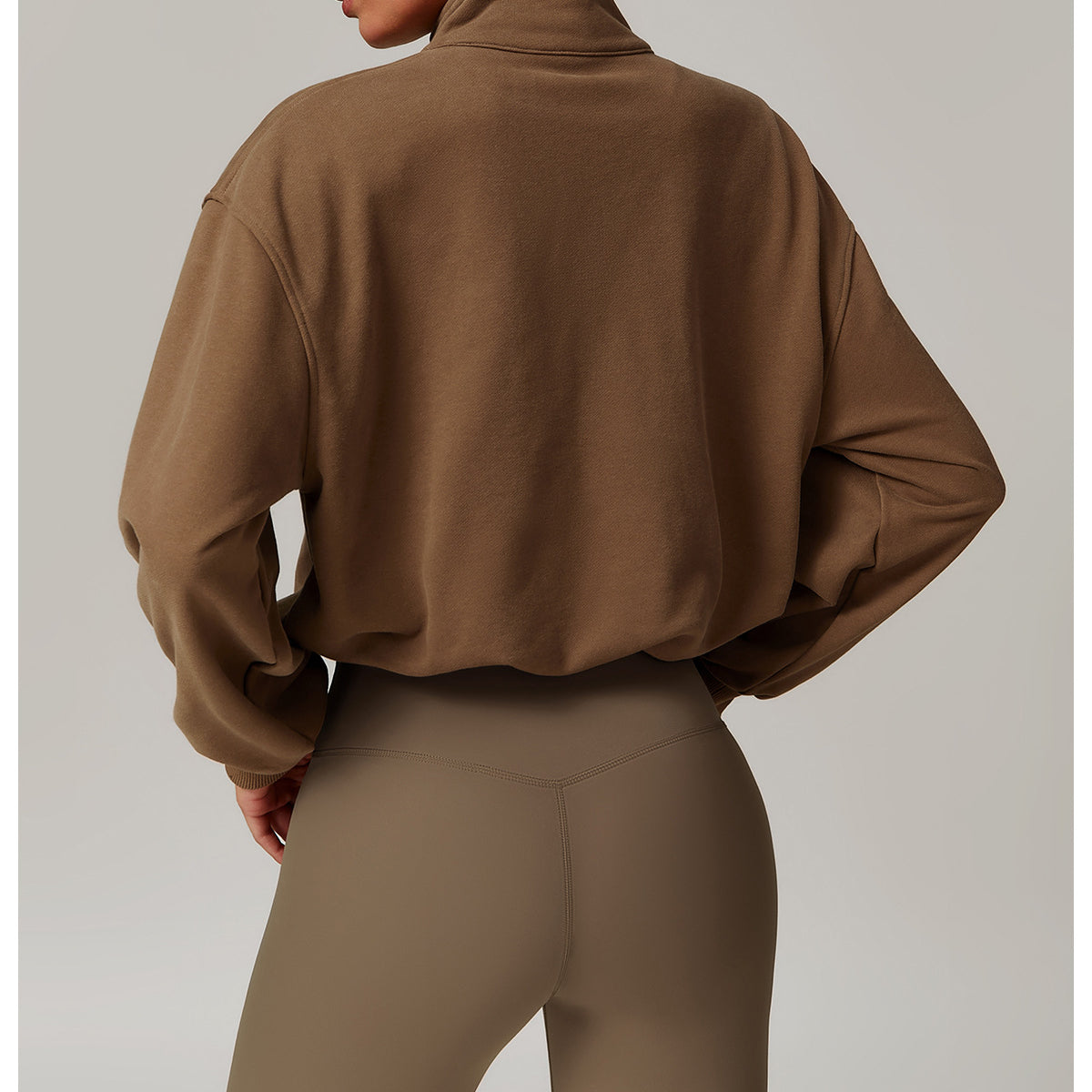 Casual Loose Sweatshirt Warm Running Fitness Top