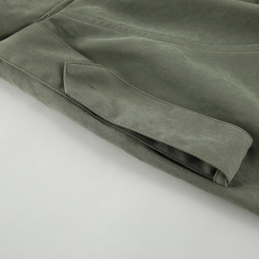 High End French Large Collared Lace Up