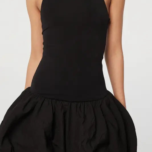 Shaped Vest Knitted Stitching Dress