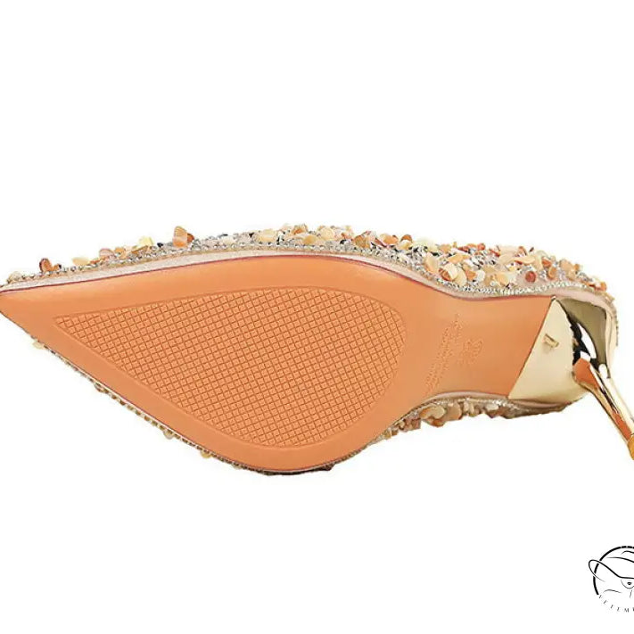 French Small Sharp Point High Heels