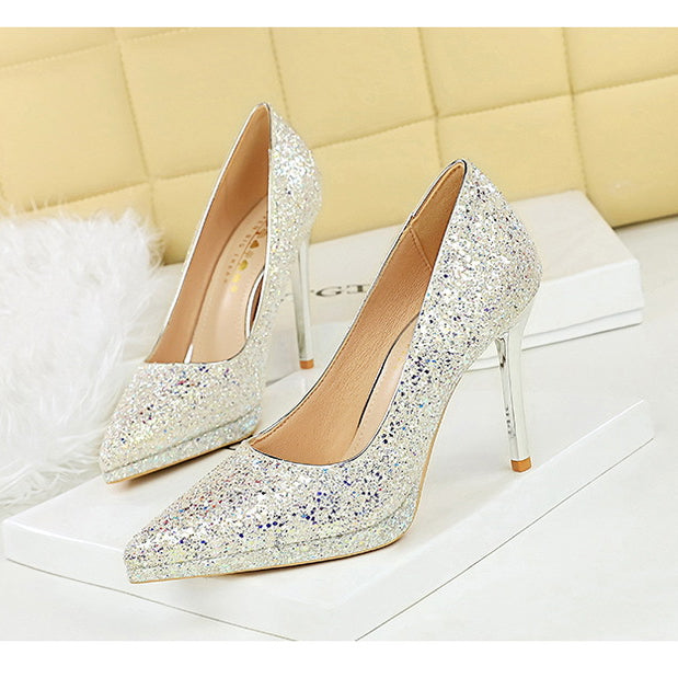 Cocktail Stiletto Waterproof High Heels